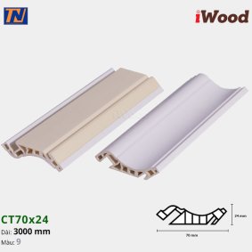 Nẹp cổ trần iWood CT70x24-9