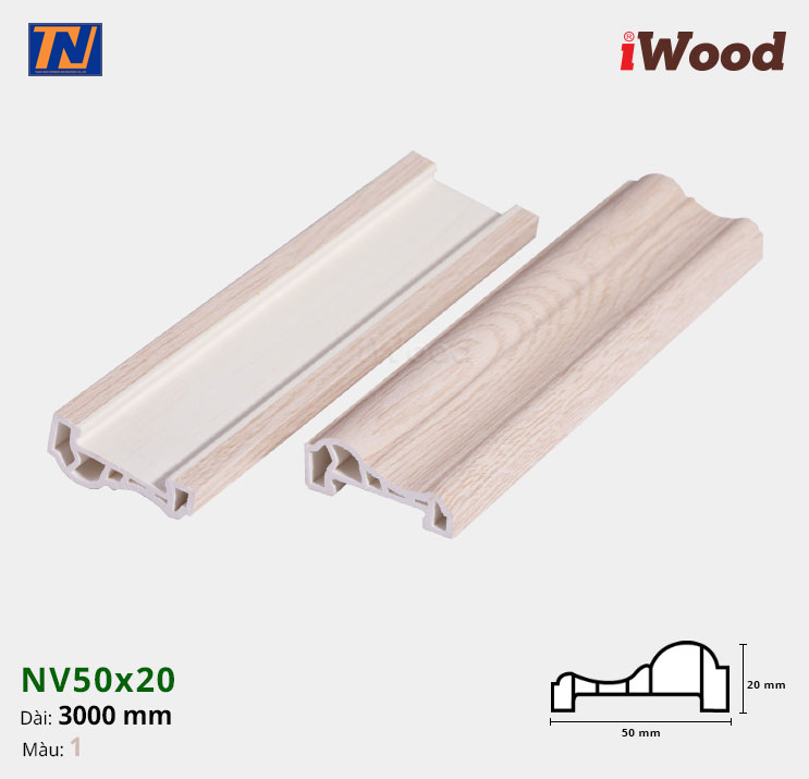 Nẹp Viền iWood NV50x20-1
