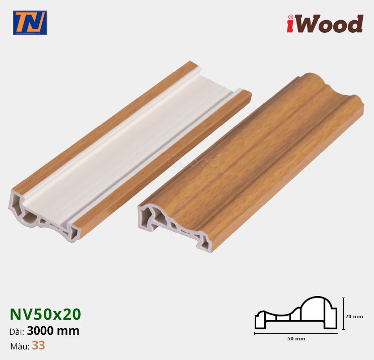 Nẹp Viền iWood NV50x20-33