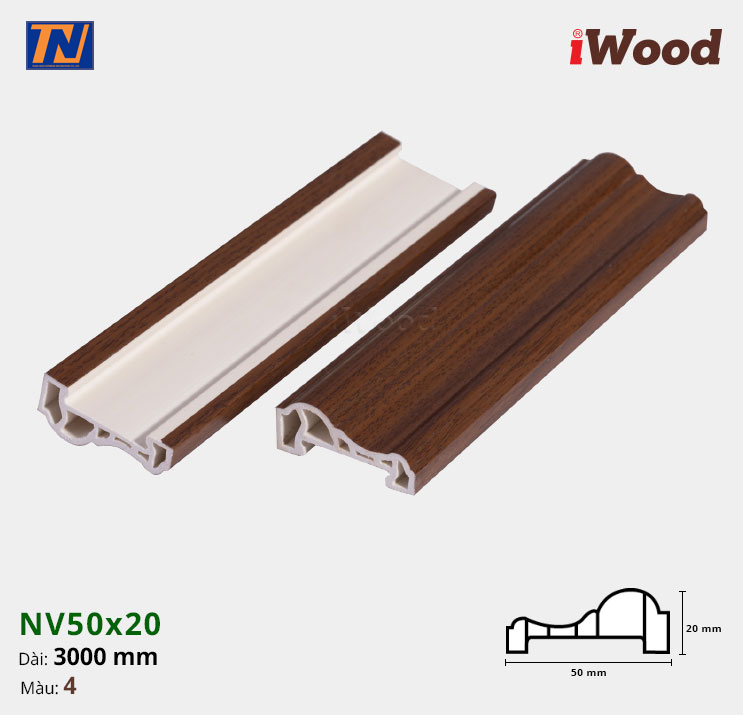 Nẹp Viền iWood NV50x20-4