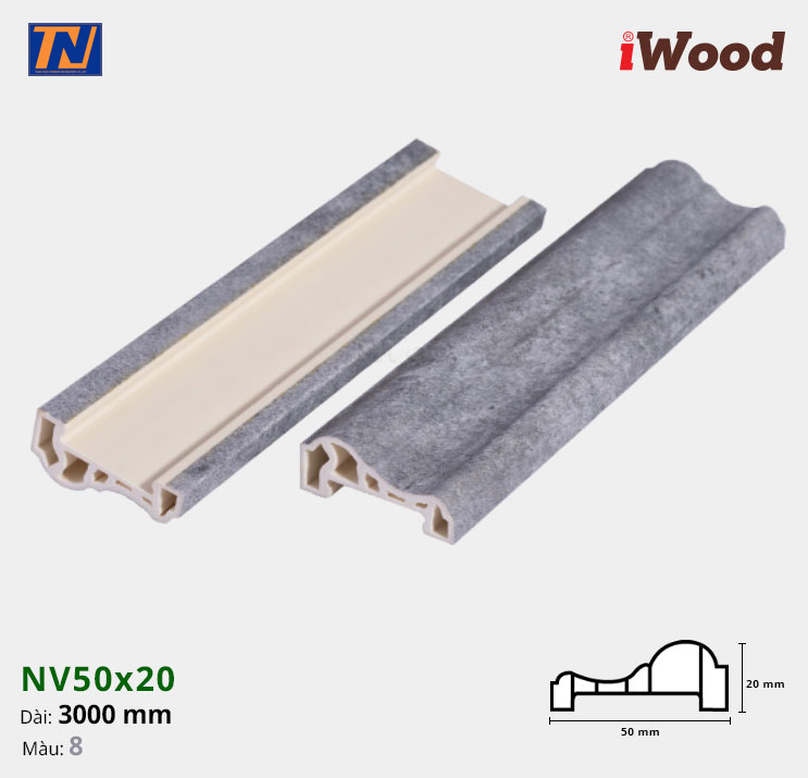 Nẹp Viền iWood NV50x20-8