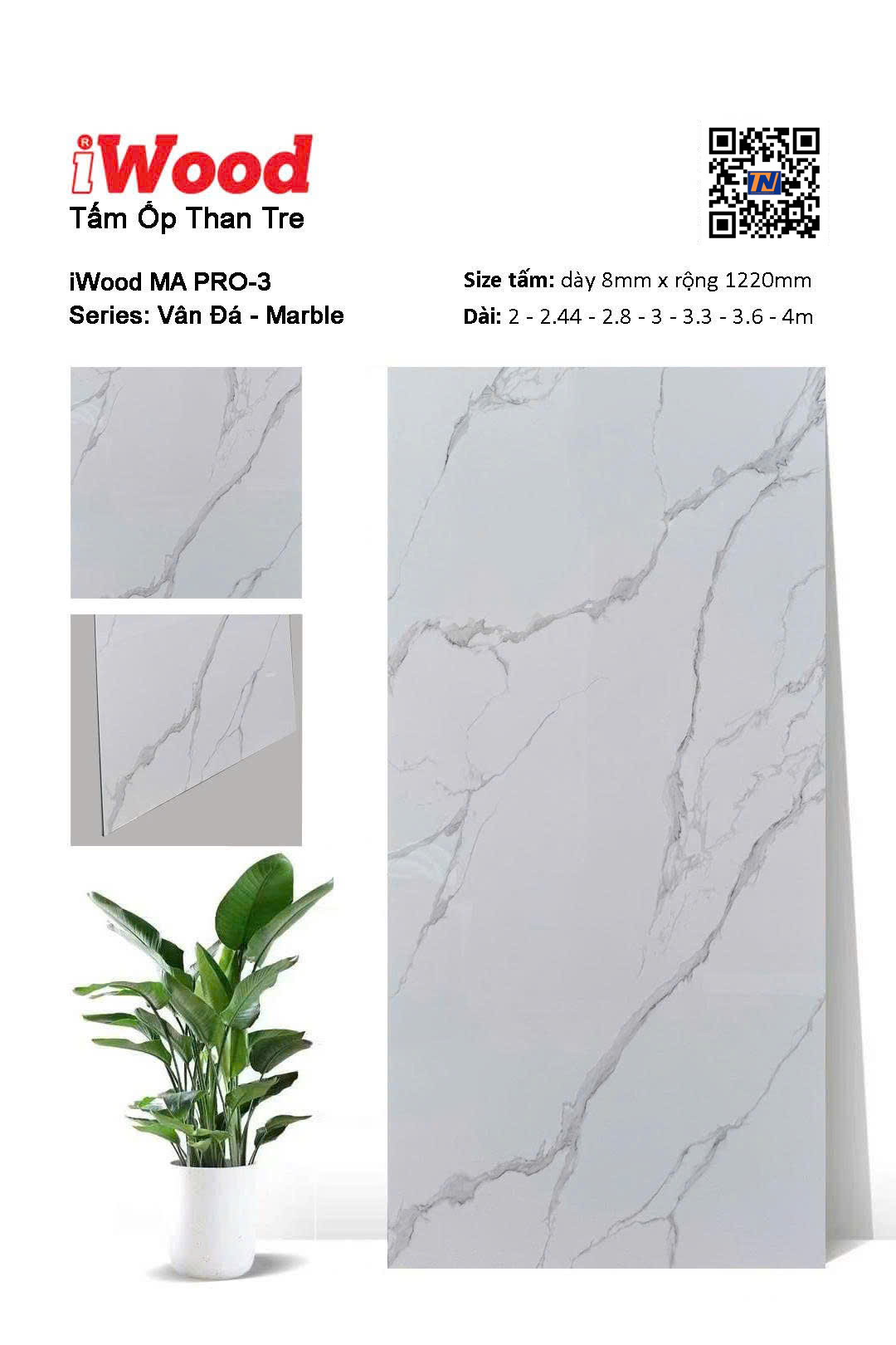 Tấm ốp than tre vân đá MA PRO-3
