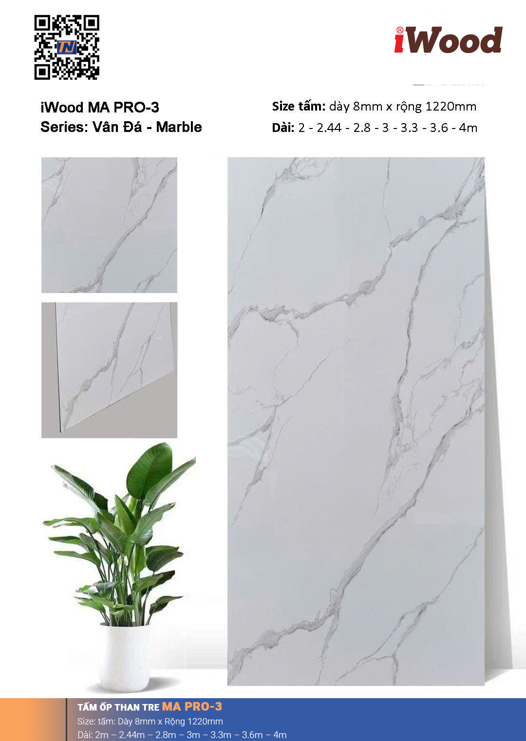 Tấm ốp than tre vân đá MA PRO-3