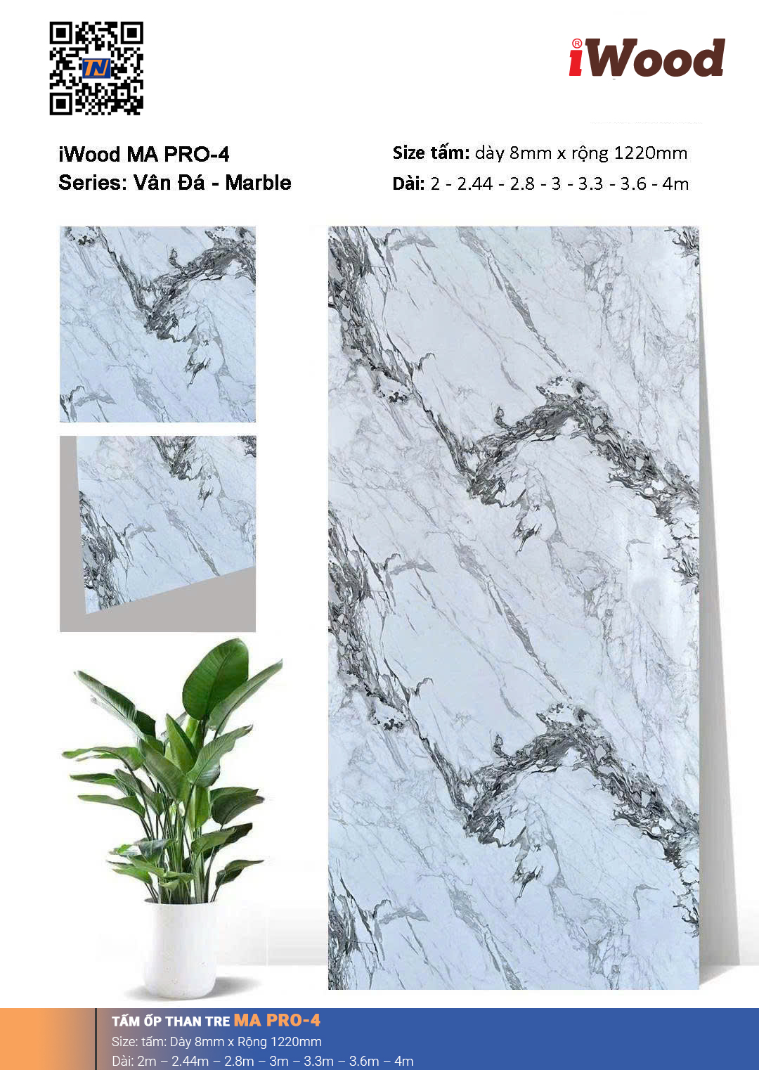 Tấm ốp than tre vân đá MA PRO-4