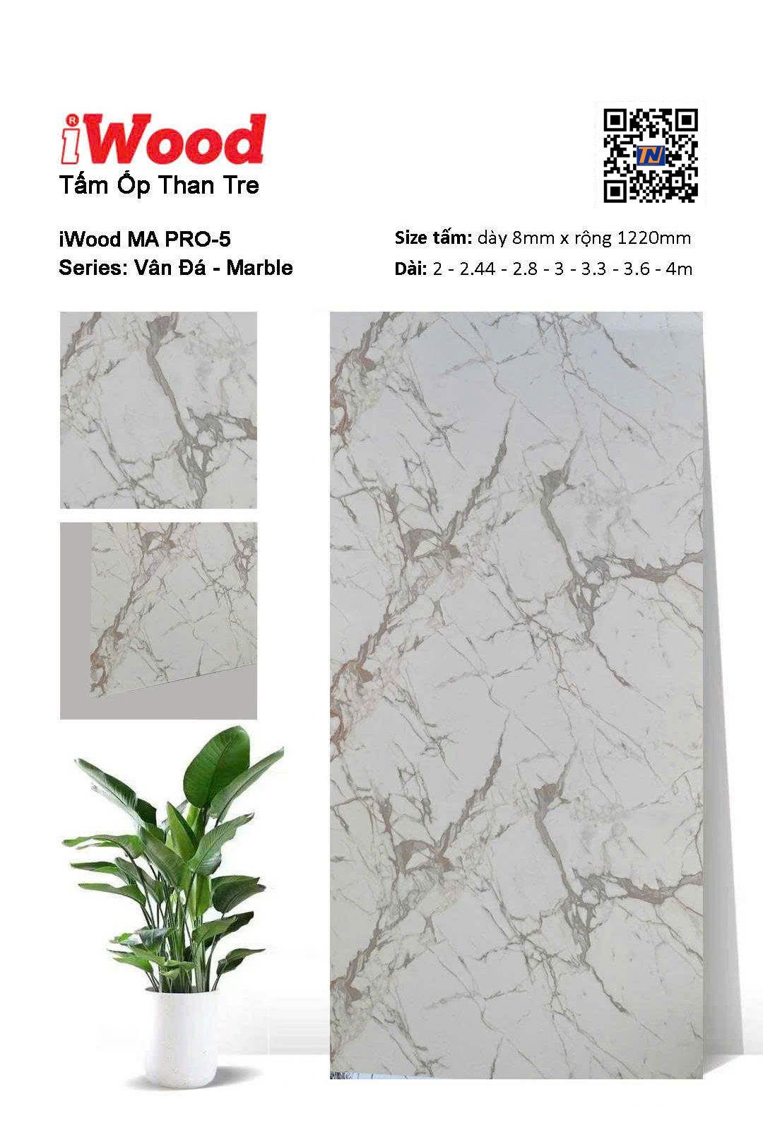 Tấm ốp than tre vân đá MA PRO-5