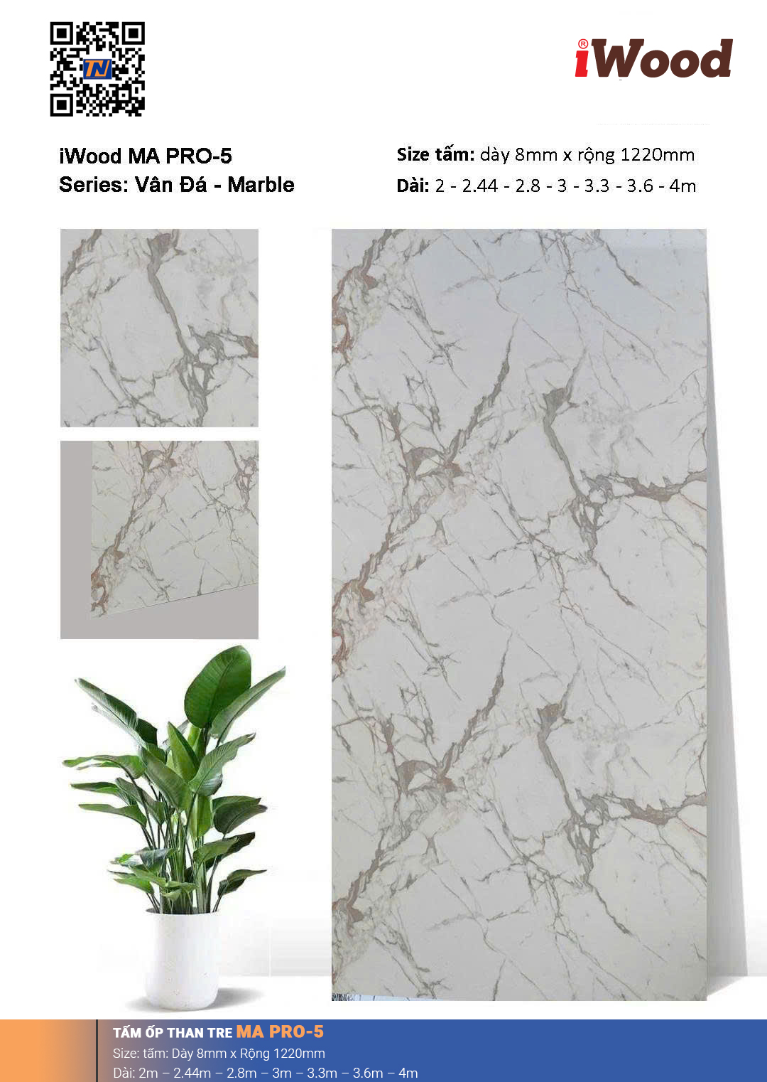 Tấm ốp than tre vân đá MA PRO-5