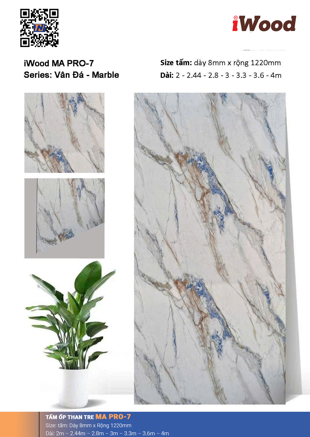 Tấm ốp than tre vân đá MA PRO-7