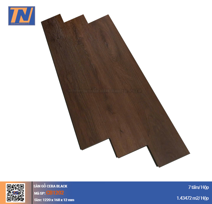 Sàn gỗ công nghiệp CERA BLACK CB1202
