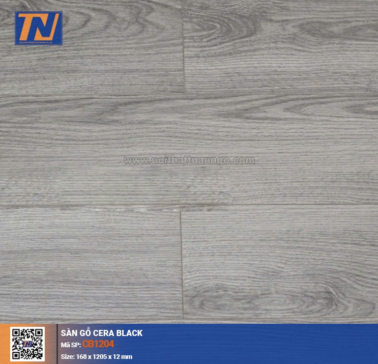 Sàn gỗ công nghiệp CERA BLACK CB1204