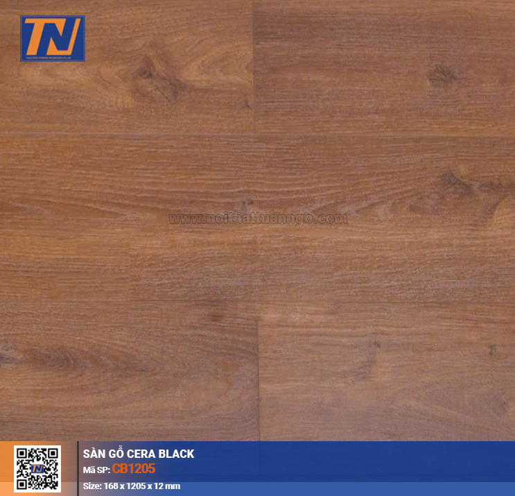 Sàn gỗ công nghiệp CERA BLACK CB1205