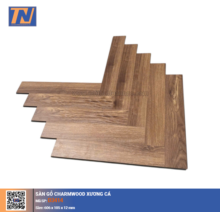 Sàn gỗ xương cá Charmwood D3414