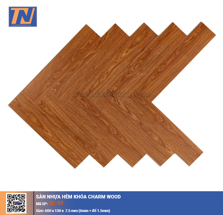 Sàn nhựa hèm khóa Charmwood SC-91