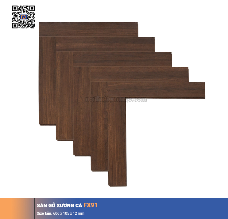 Sàn gỗ  xương cá FX91