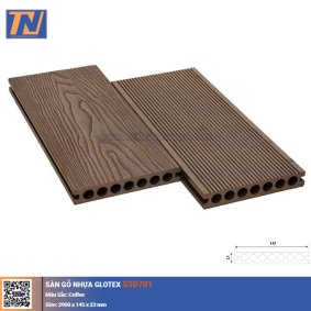 Sàn gỗ nhựa Glotex S3D701_Coffee