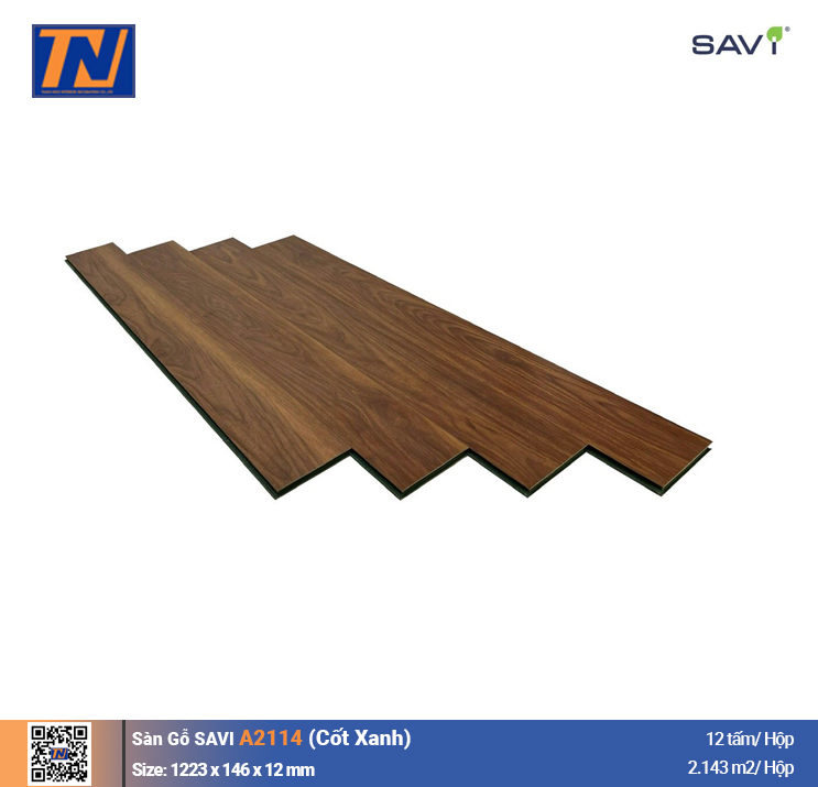 Sàn Gỗ Savi A2114_Cốt Xanh