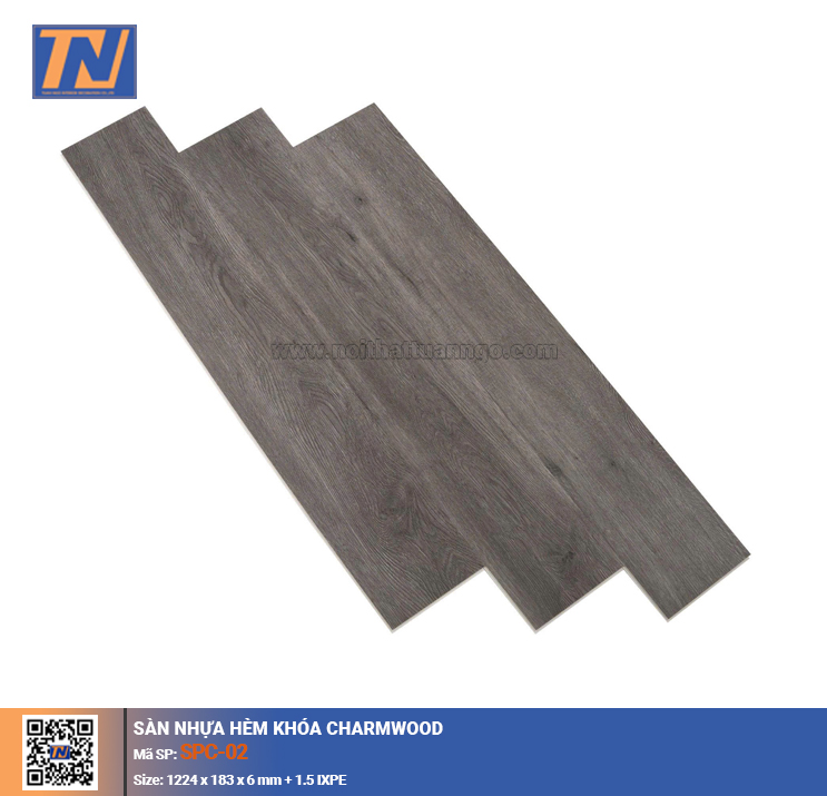 Sàn nhựa hèm khóa Charmwood SPC-02