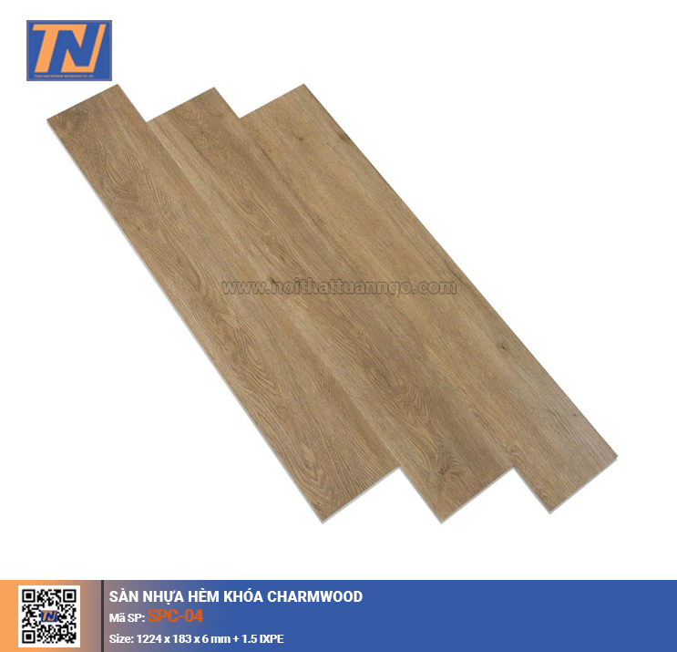 Sàn nhựa hèm khóa Charmwood SPC-04
