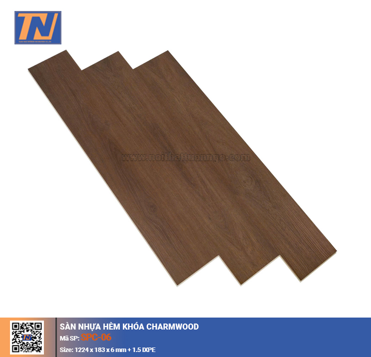Sàn nhựa hèm khóa Charmwood SPC-06