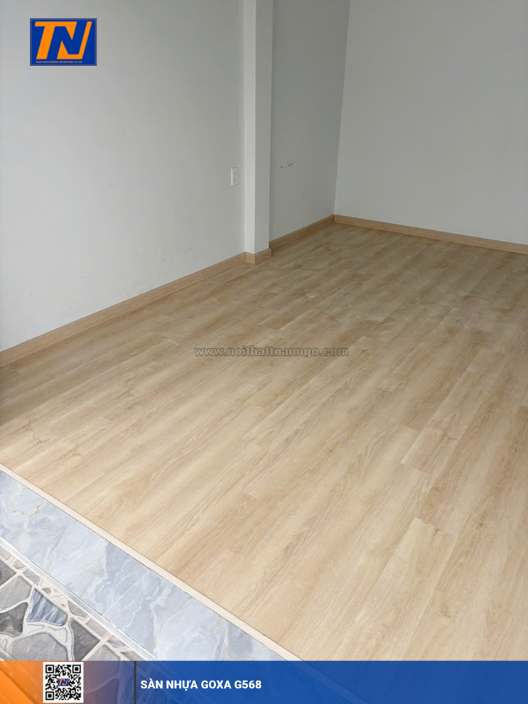 Lót hoàn thiện sàn nhựa Goxa 4mm G568 tại Bình Thạnh