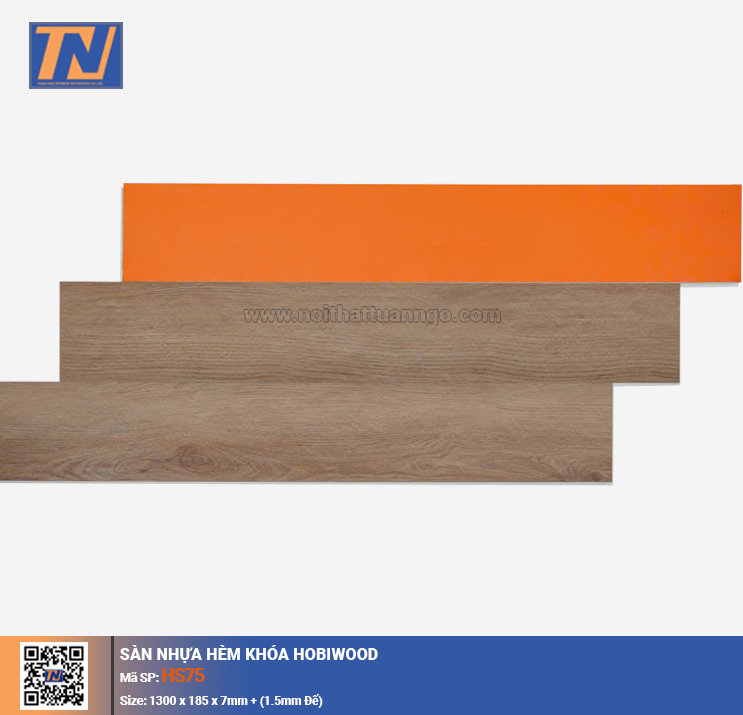 Sàn nhựa hèm khóa Hobiwood HS75