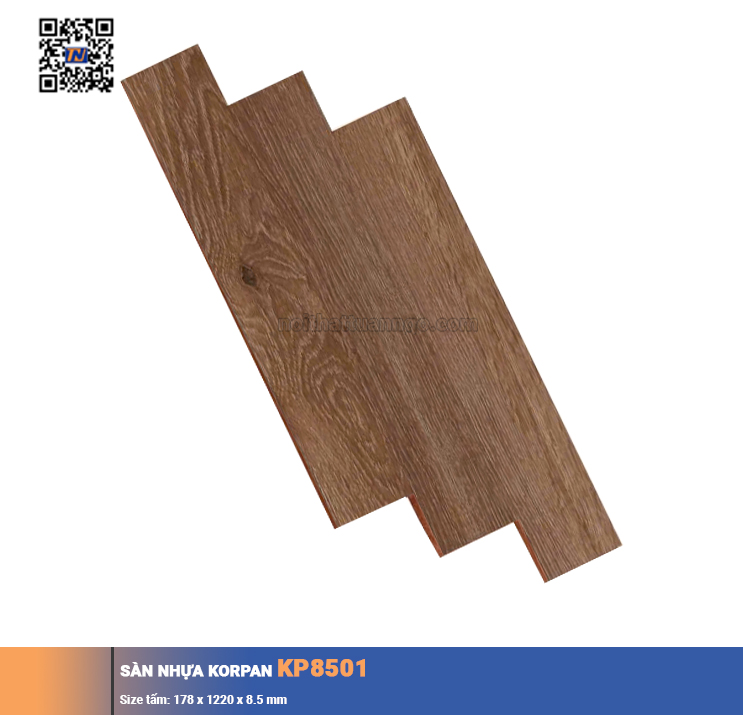 Sàn nhựa hèm khóa Korpan KP8501