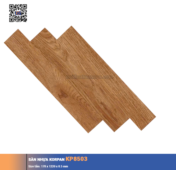 Sàn nhựa hèm khóa Korpan KP8503