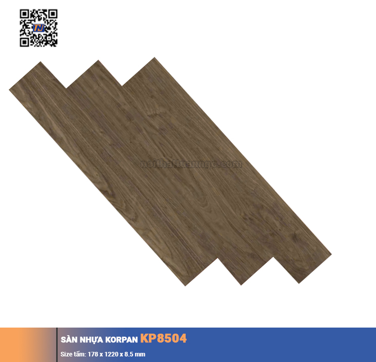 Sàn nhựa hèm khóa Korpan KP8504