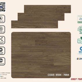 Sàn nhựa hèm khóa Korpan KP8504