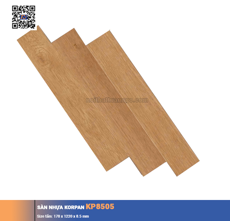 Sàn nhựa hèm khóa Korpan KP8505