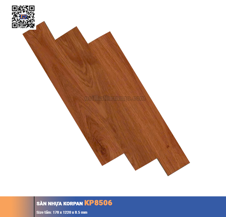 Sàn nhựa hèm khóa Korpan KP8506