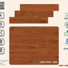 Sàn nhựa hèm khóa Korpan KP8506