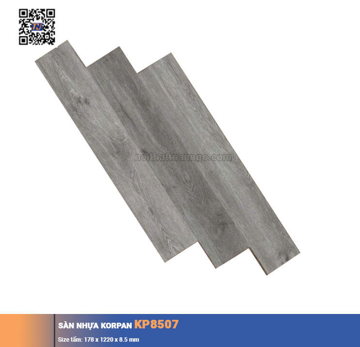 Sàn nhựa hèm khóa Korpan KP8507