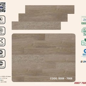 Sàn nhựa hèm khóa Korpan KP8508
