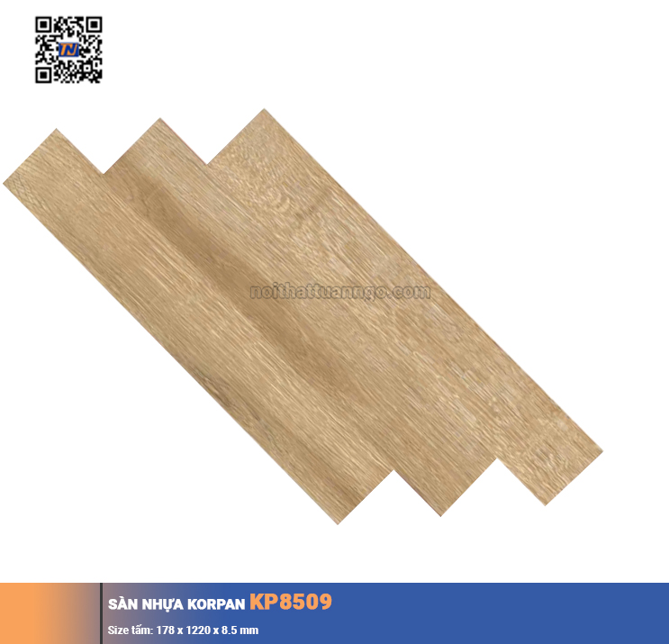 Sàn nhựa hèm khóa Korpan KP8509