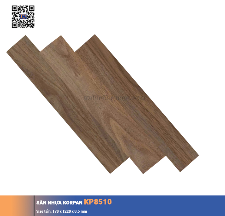 Sàn nhựa hèm khóa Korpan KP8510