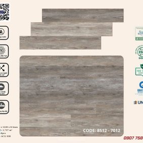 Sàn nhựa hèm khóa Korpan KP8512