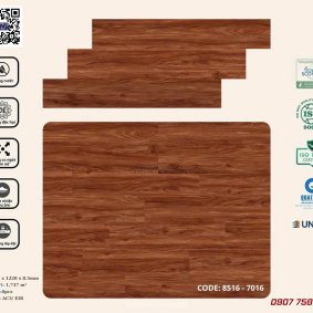 Sàn nhựa hèm khóa Korpan KP8516