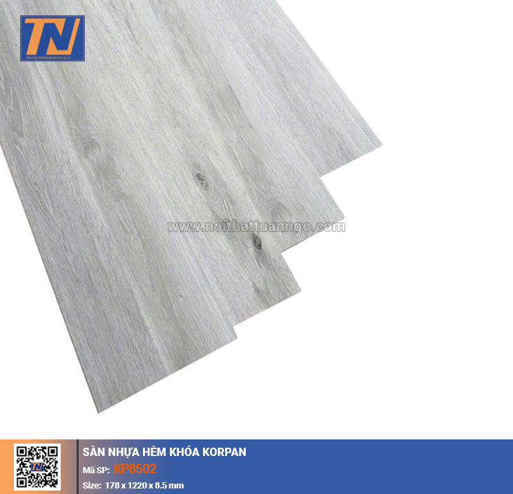 Sàn nhựa hèm khóa Korpan KP8502