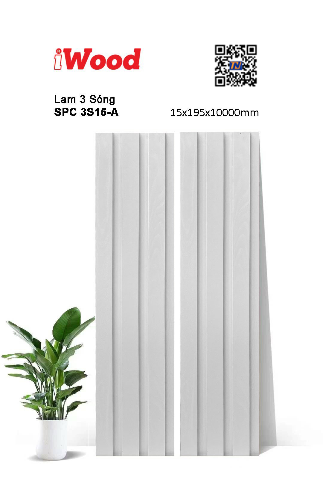 Tấm lam sóng iWood SPC 3S15-A