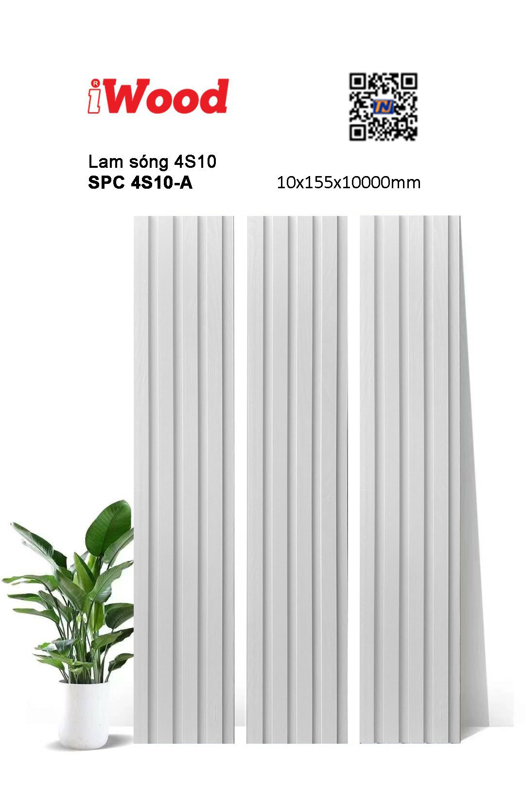 Tấm lam sóng iWood SPC 4S10-A