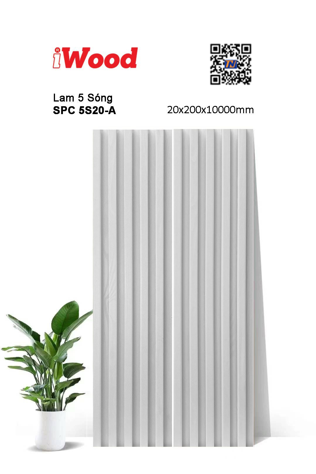 Tấm lam sóng iWood SPC 5S20-A