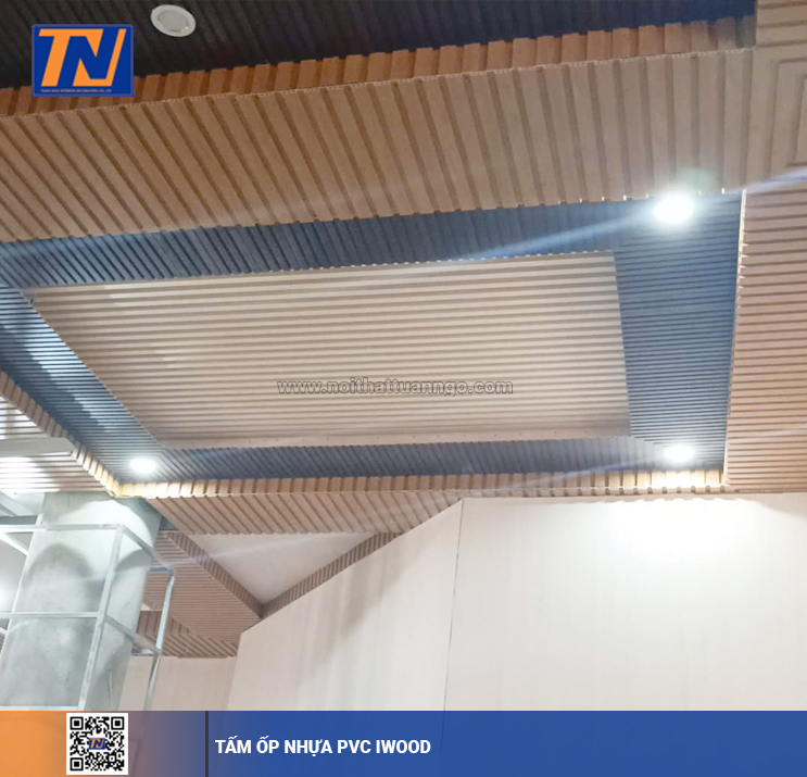 Tấm nhựa PVC iWood ốp tường trần nội thất