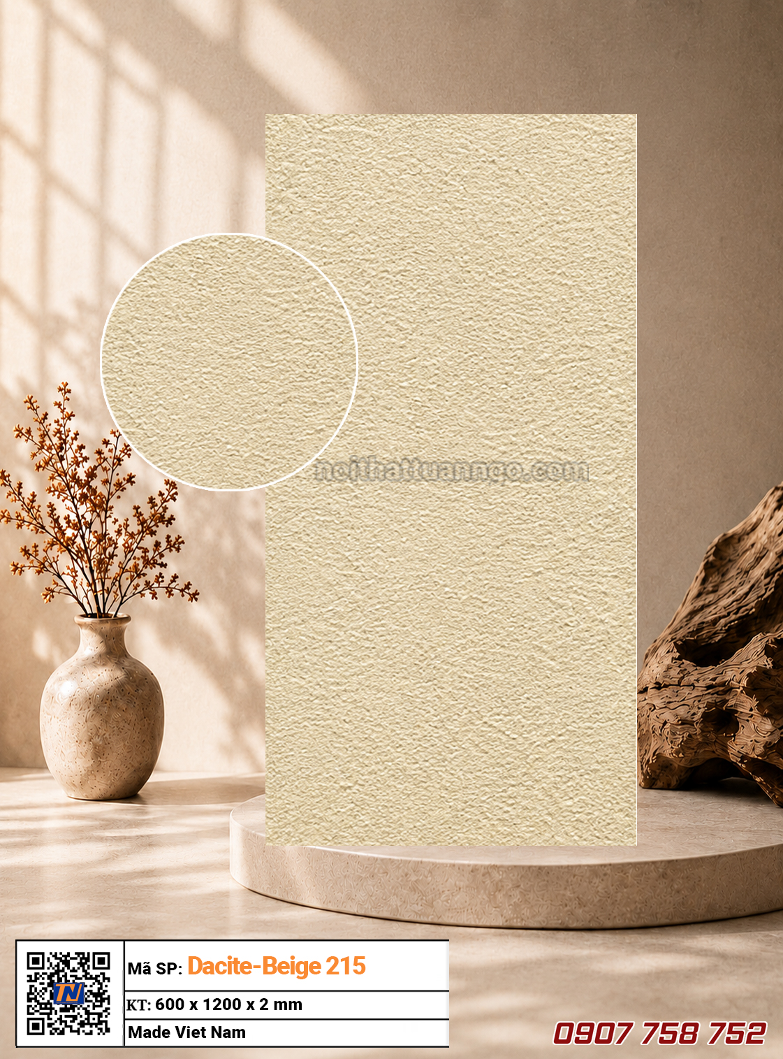 Tấm ốp đá dẻo Dacite-Beige 215