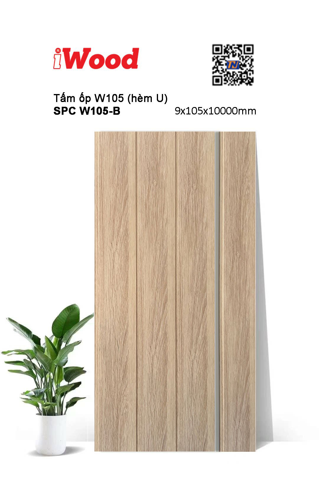 Tấm Ốp Hèm U iWood SPC