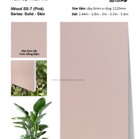 Tấm ốp đa năng than tre vân đơn sắc SS-7