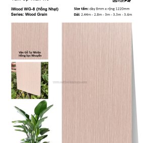 Tấm ốp đa năng than tre vân gỗ WG-8