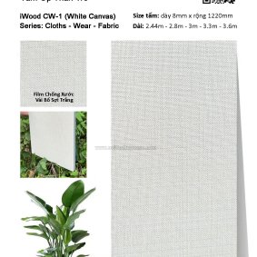 Tấm ốp đa năng than tre vân vải CW-1