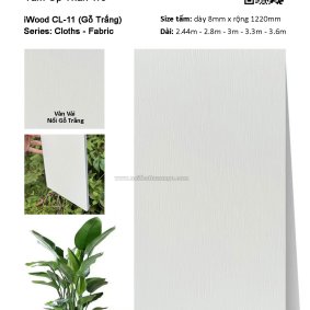 Tấm ốp đa năng than tre vân vải CL-11