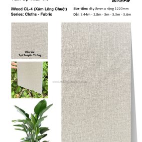 Tấm ốp đa năng than tre vân vải CL-4