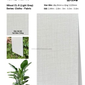 Tấm ốp đa năng than tre vân vải CL-5